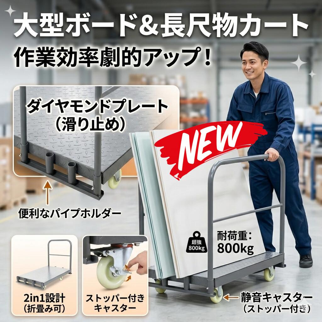 最短翌日 "30日返品保証" "送料無料" ボード台車 長尺物台車 大型台車 運搬台車 手押し台車 ボード運搬車 長尺物運搬車 作業台車 業務用台車 重量物台車 ガラス運搬台車 板運搬車 キャリーカート 多用途台車 折りたたみ台車 静音台車 工場用台車 倉庫用台車 建設用台車 運搬|ARANCORONお急ぎ便 公式店