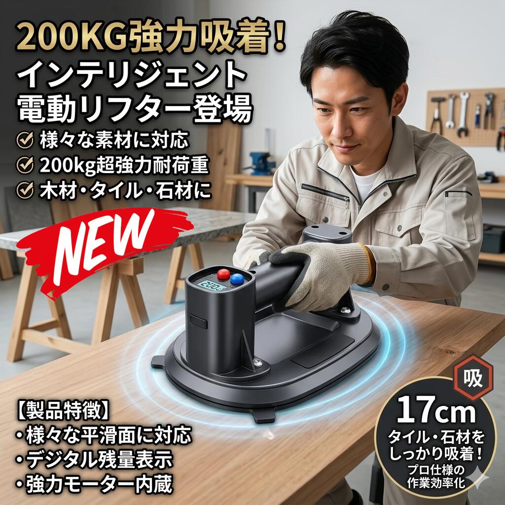 最短またの日 \"30日返品引き受ける\"" \""貨物輸送無料\"" 電動無意味さ吸盤リフター バキュームリフター 電動吸盤リフター 無意味さ吸盤リフター 吸盤リフター 電動リフター 無意味さリフター 吸盤手道具 電動手道具 リフター 手持ち部分 ねばり着くリフター 無意味さねばり着くリフター ポータブルリフター 携帯型電動リフター"