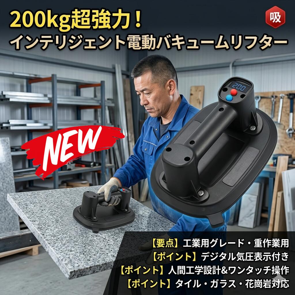 最短またの日 \"30日返品引き受ける\"" \""貨物輸送無料\"" 電動無意味さ吸盤リフター バキュームリフター 電動吸盤リフター 無意味さ吸盤リフター 吸盤リフター 電動リフター 無意味さリフター 吸盤手道具 電動手道具 リフター 手持ち部分 ねばり着くリフター 無意味さねばり着くリフター ポータブルリフター 携帯型電動リフター"