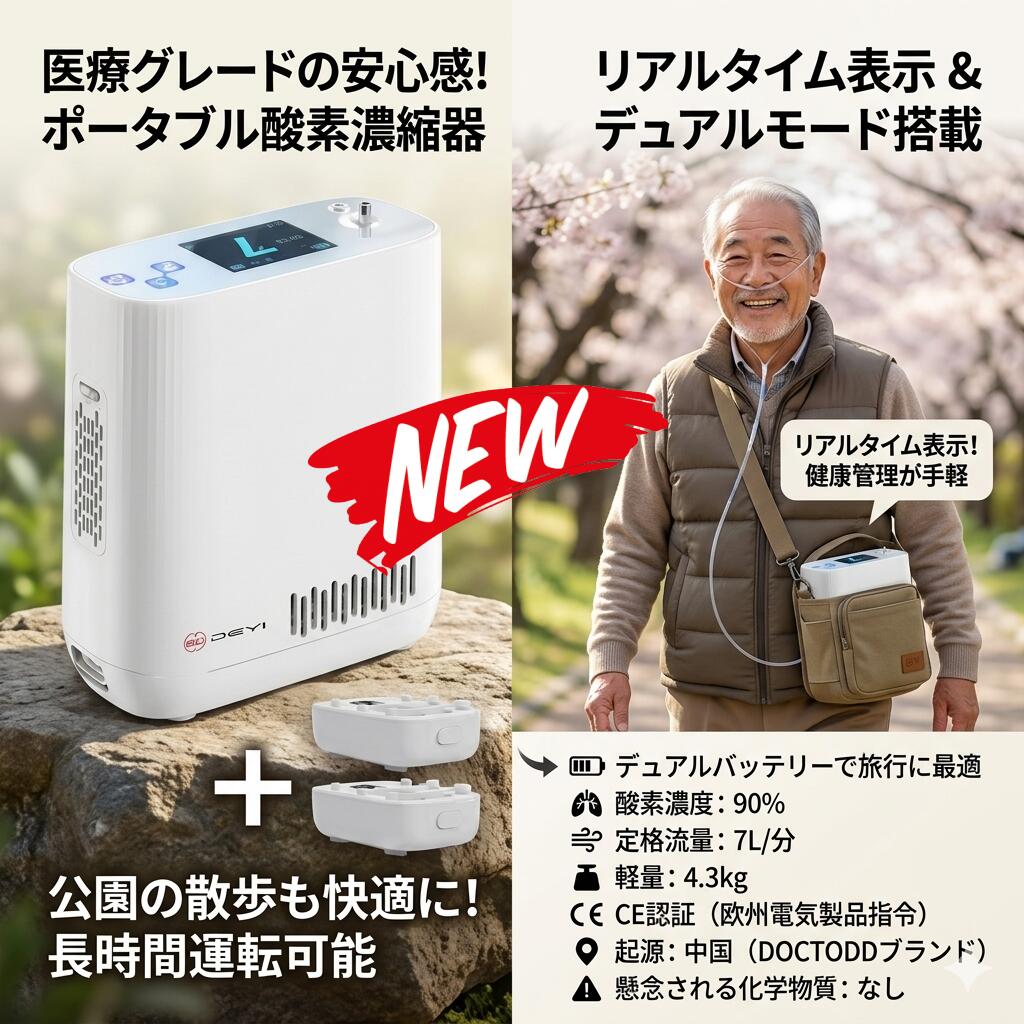 最短翌日 "30日返品保証" "送料無料" 【バッテリー2個】携帯型酸素濃縮器 酸素濃縮器 酸素発生器 酸素吸入器 ポータブル酸素発生器 小型酸素発生器 家庭用酸素発生器 高濃度酸素発生器 携帯酸素 酸素缶 酸素ボンベ 酸素スプレー 酸素吸入 酸素補給 高濃度酸素 O2 酸素濃縮機｜ARANCORONお急ぎ便 公式店