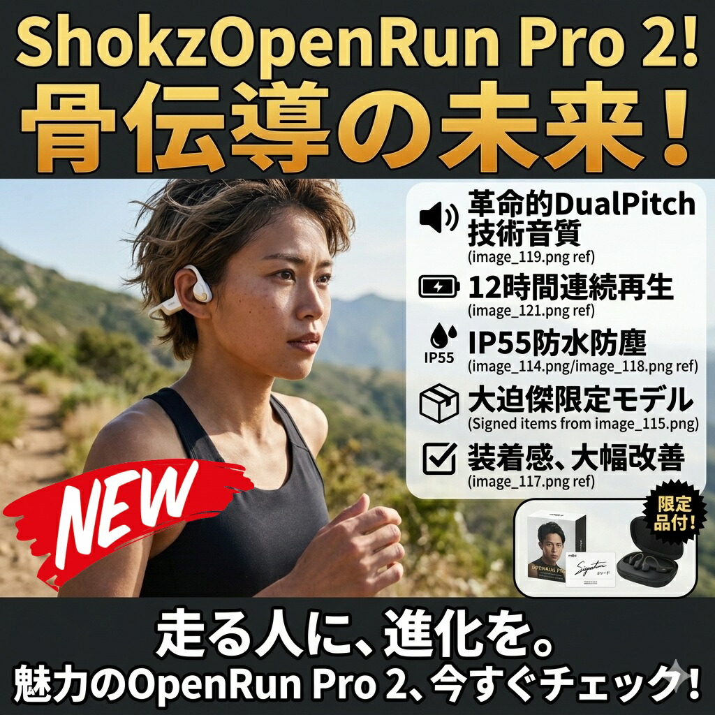 最短またの日 \"30日返品引き受ける\"" \""貨物輸送無料\"" SHOKZ OpenRun Pro 2 ショックス オープンランプロ2 骨伝わらすイヤ電話機 ワイヤレスイヤホン オープンイヤー 耳を塞がない Bluetooth 雨合羽 防塵 IP55 運動競技イヤ電話機 ランニングイヤホン 軽さ 手っとり早い申し受ける 長時間蓄電池 マイクロホン付き添い人 電話を掛ける可"