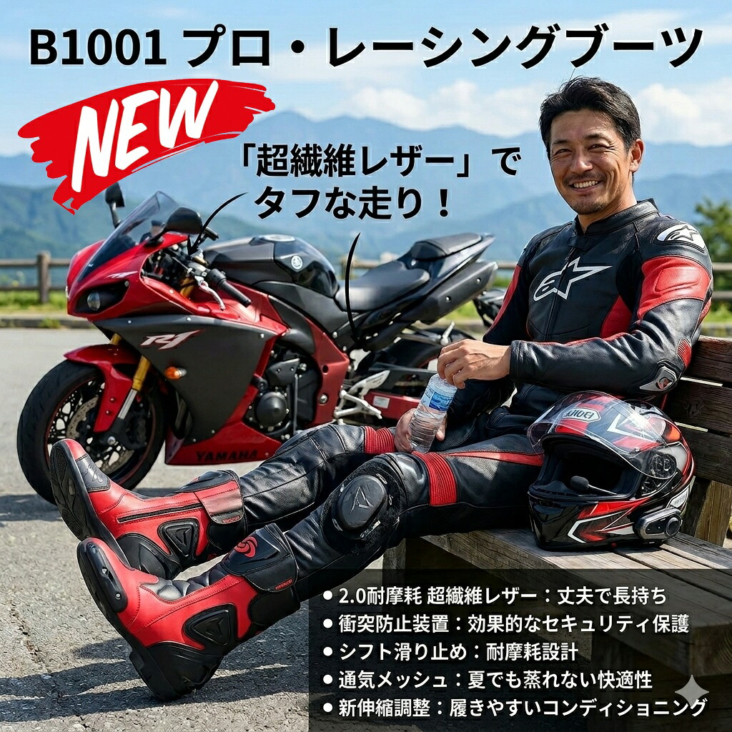 最短翌日 "30日返品保証" "送料無料" レーシングブーツ バイクブーツ ライディングブーツ バイクシューズ バイク靴 オートバイ靴 バイク用ブーツ ライディングシューズ メンズ ロングブーツ 防水 通気性 プロテクター ギアチェンジ バイク用 オートバイ シューズ 靴 ロング|ARANCORONお急ぎ便 公式店