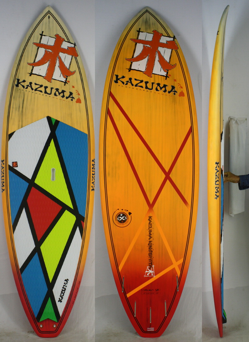 日本最大級 新品 Kazuma Surfboards Hawaii カズマサーフボードハワイ Fukudaモデル サーフボード Brush 9 6 パドルボード Fin付き 代引き手数料無料 Ihmc21 Com