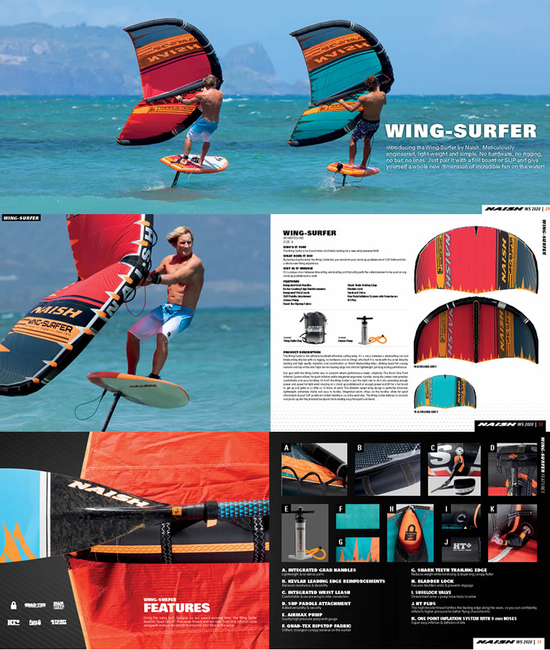 往復送料無料 Naish ナッシュ Wing surfer 4.0 complete TURQUISE