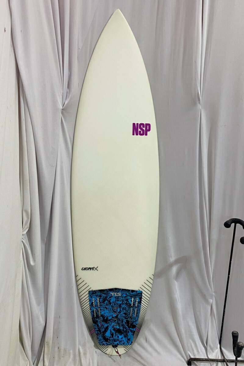【中古】NSP (エヌエスピー) CHOPSTIX モデル ショートボード [CLEAR] 60\" サーフボード