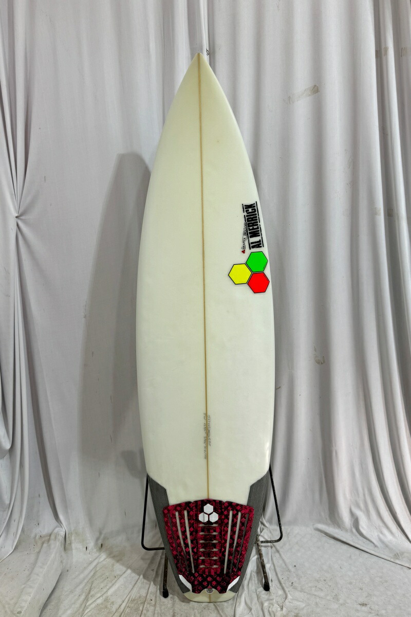 【中古】CHANNEL ISLANDS (チャネルアイランズ) AL MERRICK GIRABBIT モデル ショートボード[CLEAR] 5’10” サーフボード