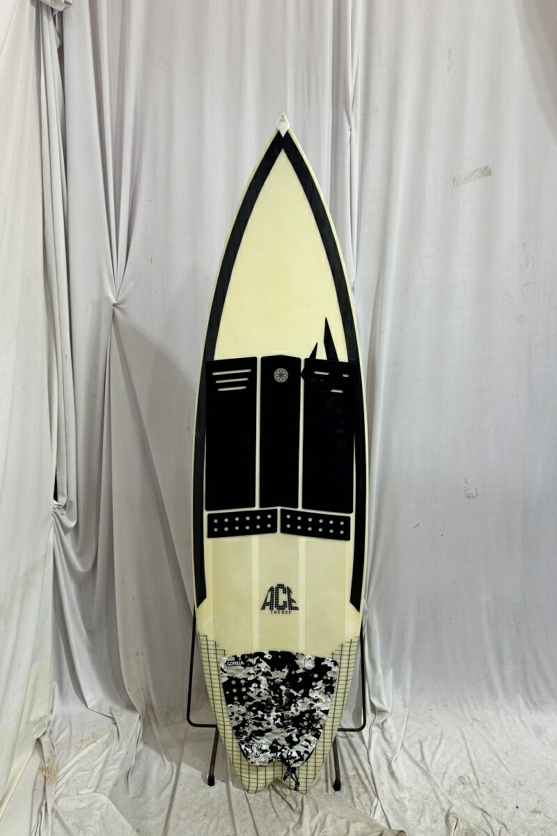 【中古】JUSTICE SURF BOARD (ジャスティスサーフボード) THE ACE モデル ショートボード [CLEAR&times;BLACK] 5&rsquo;9&rdquo; サーフボード｜アラソアン店
