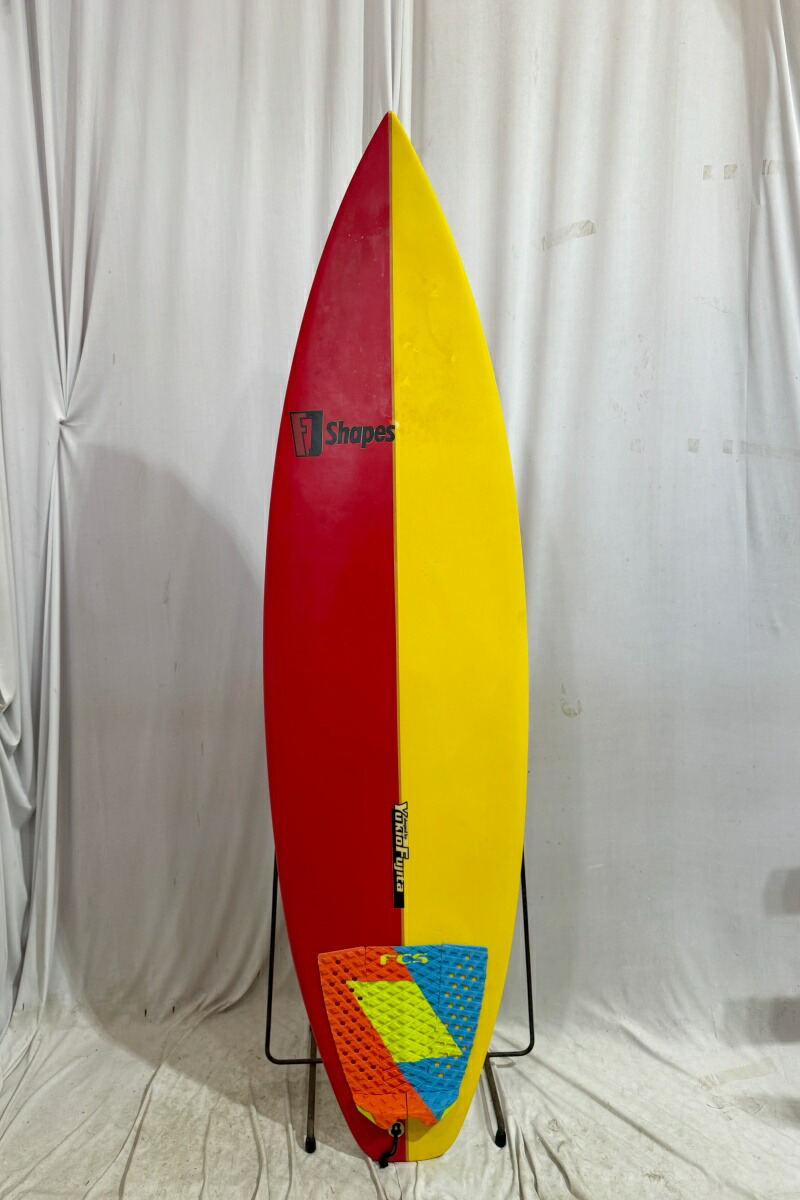 【中古】FJ SHAPES YUKIO FUJITA シェイプ ショートボード [RED×YELLOW] 5'11\
