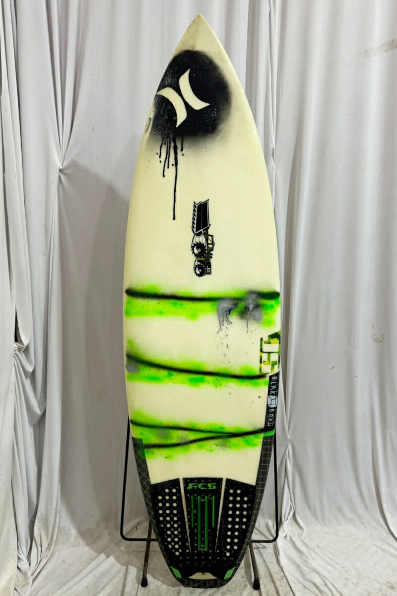 【中古】JS Industries(ジェイエスインダストリー) BLAK BOX モデル ショートボード [CLEAR×GREEN] 5’6” サーフボード