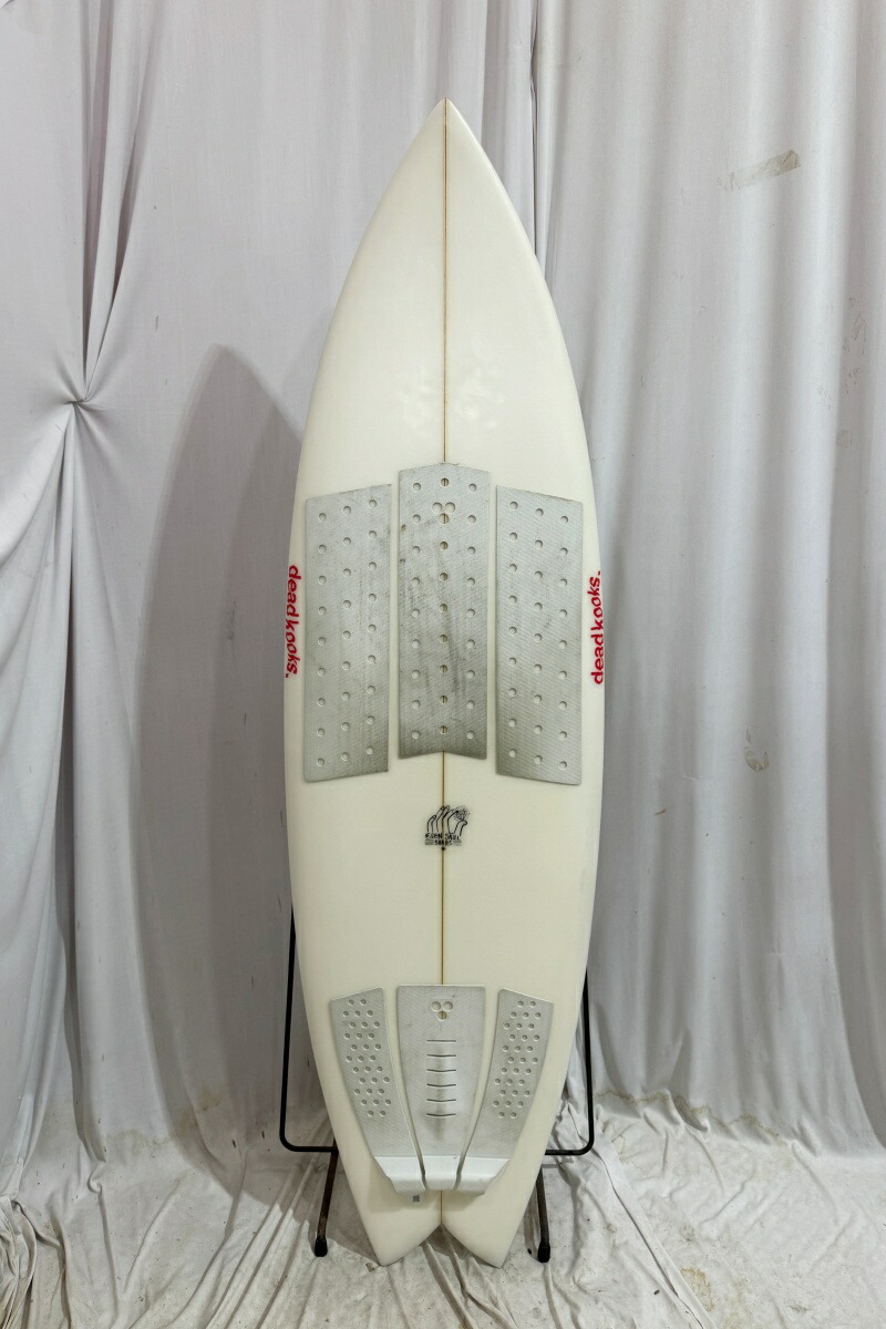 【中古】DEAD KOOKS (デッドクークス) DOOMS DAY モデル ショートボード［CLEAR］5’7” サーフボード