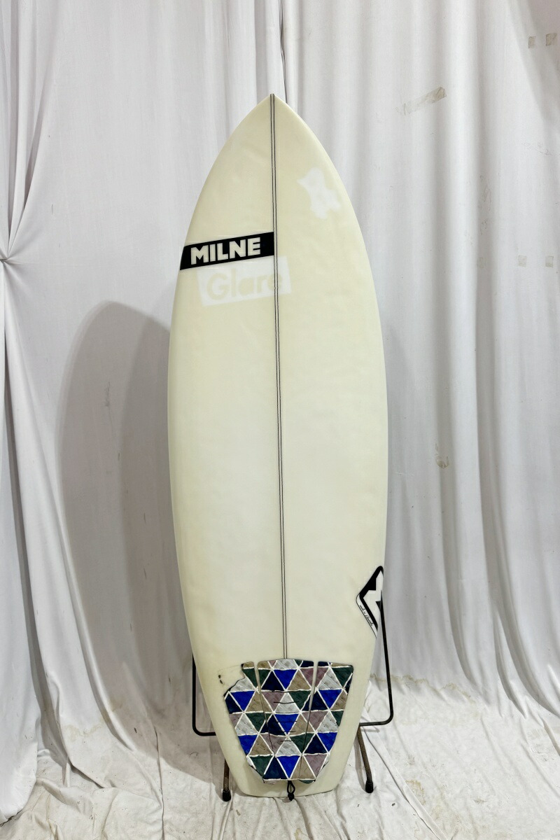 【中古】MILNE (ミルン) F3 モデル ショートボード［CLEAR］5’4 1/2” サーフボード
