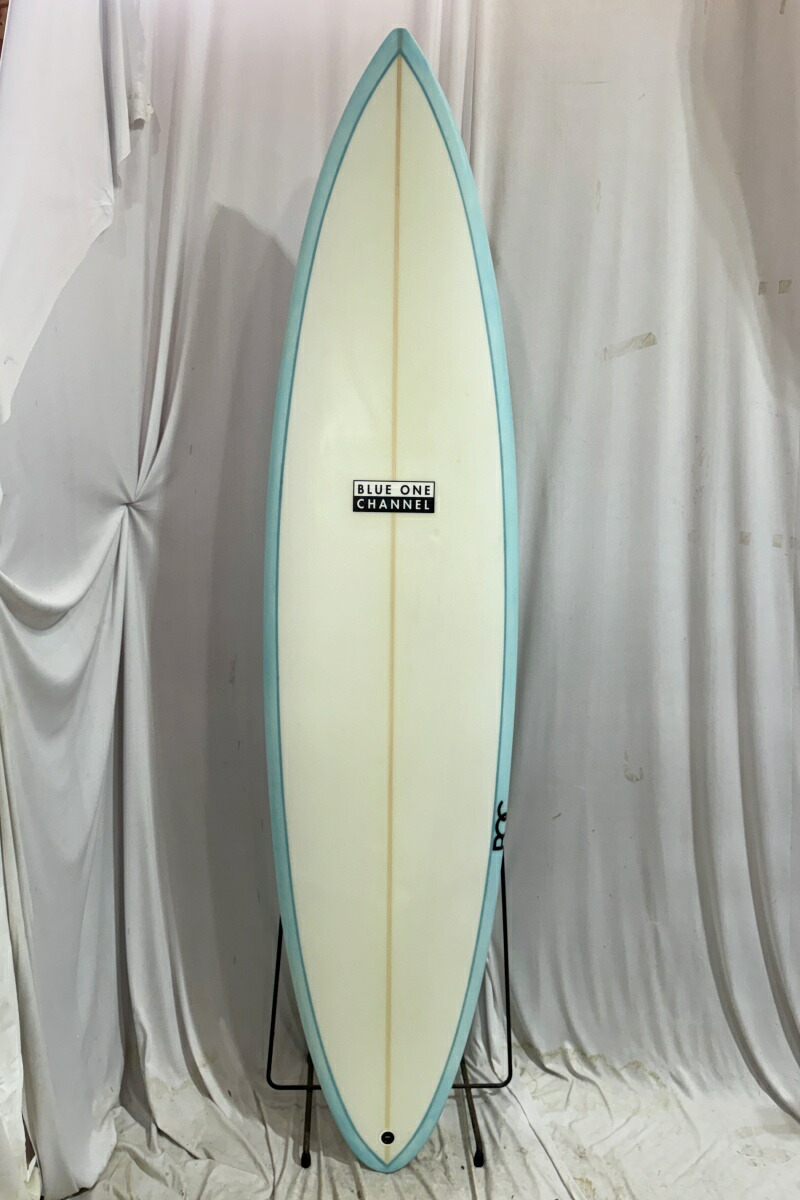 【中古】Blue 1 Channel (ブルーワンチャンネル) ミッドレングス チャンネル [CLEAR×BLUE] 73\" サーフボード