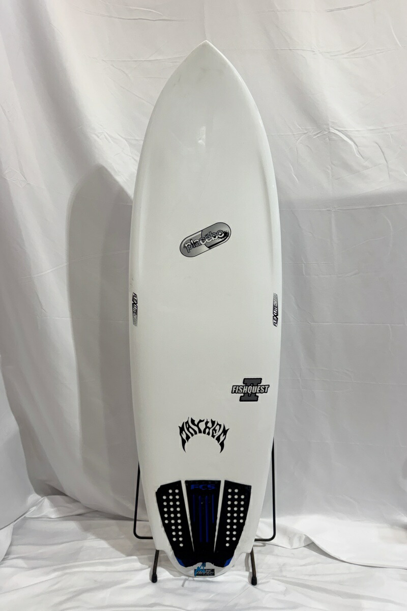 【中古】PLACEBO (プラセボ) FISH QUEST 2 モデル ショートボード [WHITE] 510\" サーフボード MAYHEM メイヘム