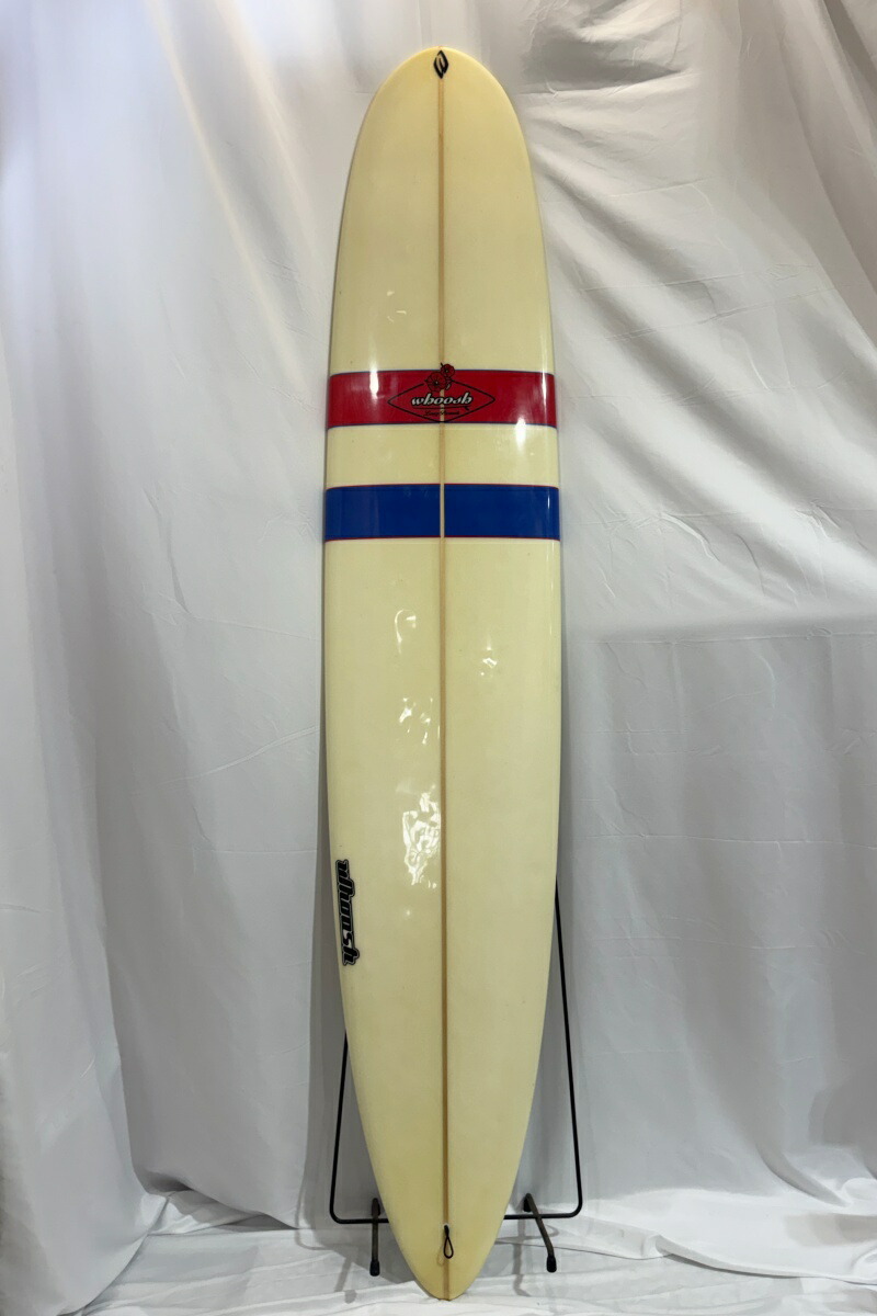 【中古】 WHOOSH SURFBOARD (ウーシュサーフボード) ロングボード [CLEAR×RED×BLUE] 9’1 1/2” サーフボード