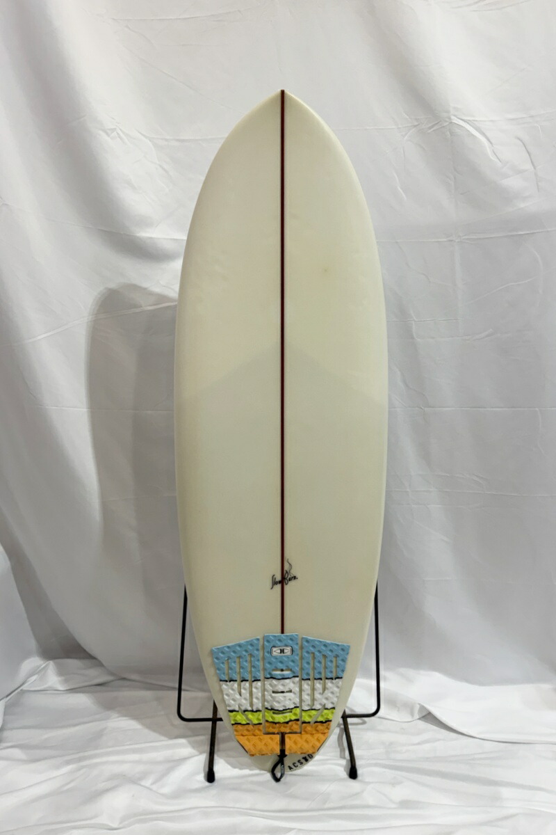 【中古】ACSOD (アレックスクルーズシェイプス) SLOW BURN モデル ショートボード [CLEAR] 52\" サーフボード
