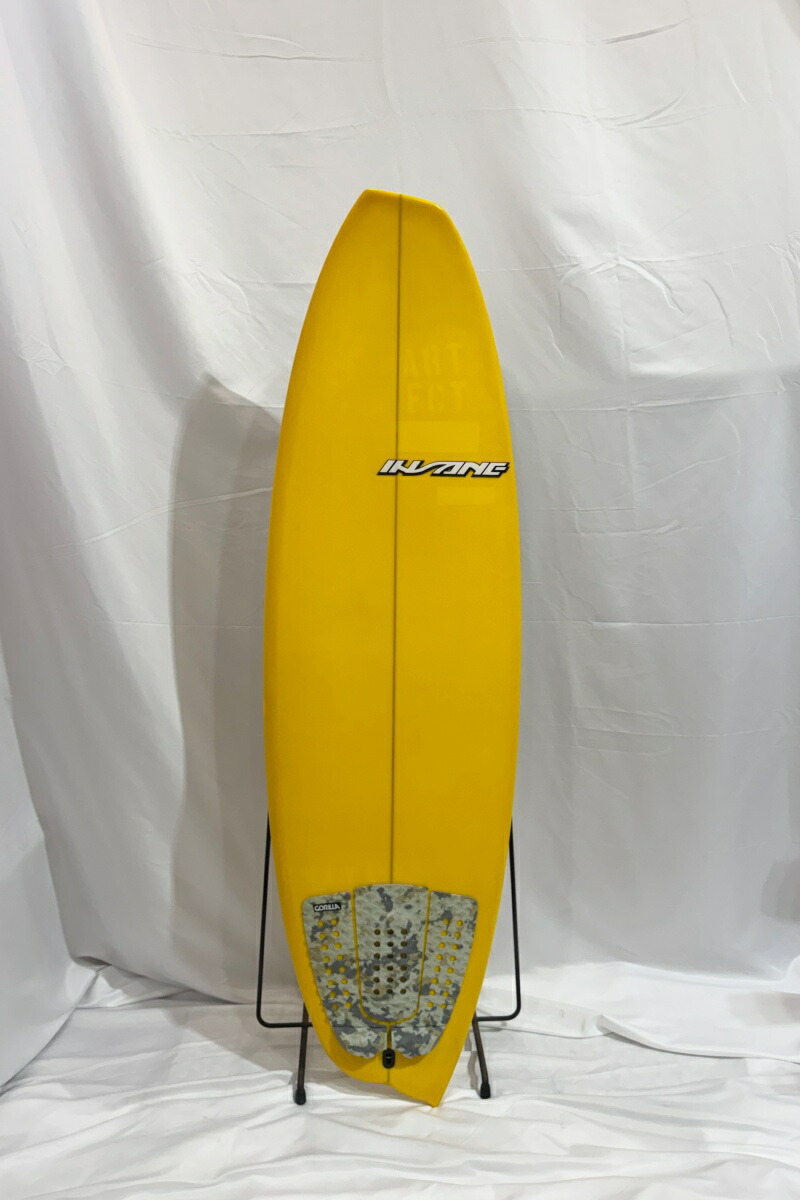 【中古】INSANE (インセイン)  アシンメトリー ショートボード [YELLOW] 56\" サーフボード 左右非対称