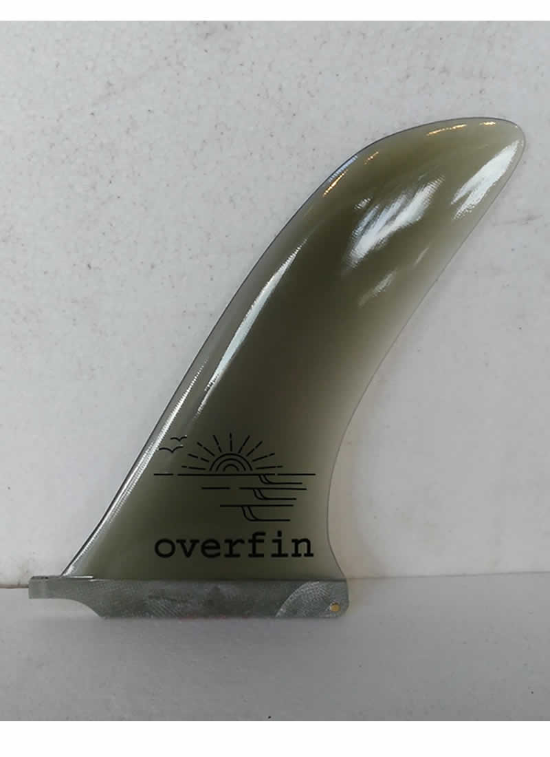 【新品】OverFin (オーバーフィン) ライトウェイトノーズライダー FIN 10" [GREY] センターフィン｜アラソアン店