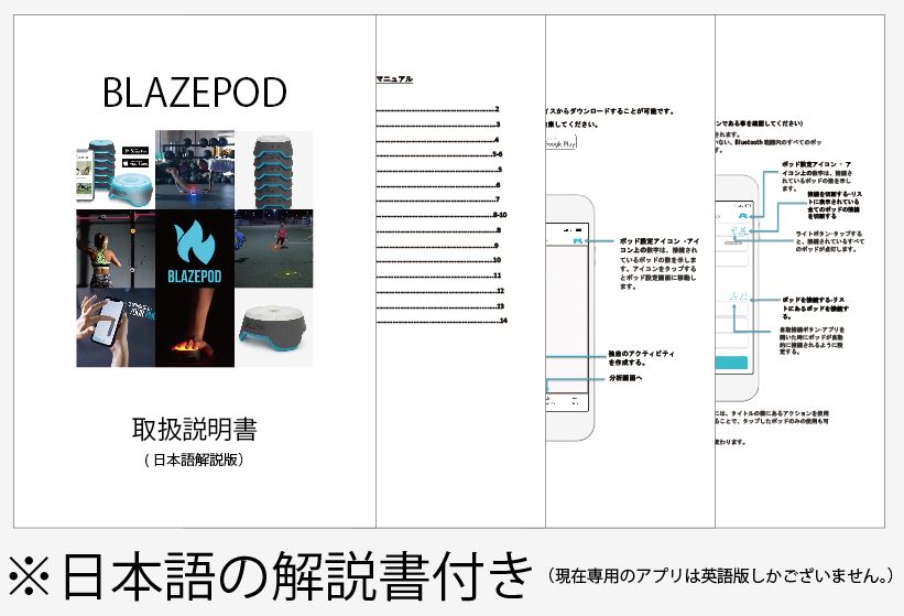 楽天市場 Blazepod ブレーズポッド トレーナーキット 6個セット 日本語解説書付き ａｒａｋｉ ｓｐｏｒｔｓ