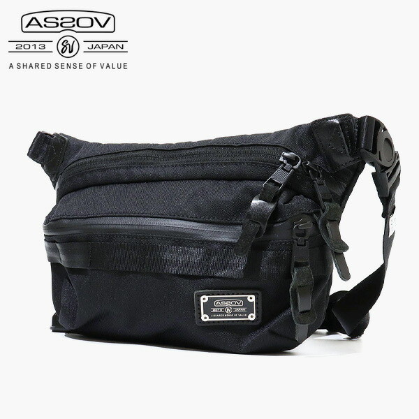 アッソブ AS2OV ショルダーバッグ CORDURA DOBBY 305D FANNY PACK コーデュラ ドビー ファニーパック ブラック 061416 BLACK | ブランド [正規取扱店]【ノベルティプレゼント】