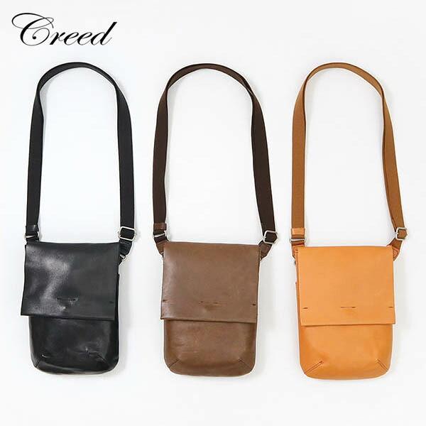 クリード Creed ショルダーバッグ WAX VINTAGE フラップシンショルダー Sサイズ ミニバッグ メンズ レディース レザー 馬革 日本製 各色 371C782 | ブランド [正規取扱店]【ノベルティプレゼント】