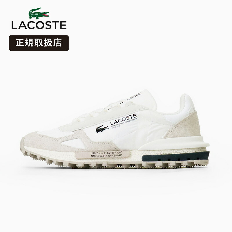 《抽選で最大100%ポイントバック★要エントリー》ラコステ LACOSTE スニーカー ELITE ACTIVE 223 1 SMA 46SMA0008 1R5 エリートアクティブ ラバースパイク コートスニーカー テニススタイル レザースニーカー WHT/DK GRN ホワイト ダークグリーン 2026SS | [正規取扱店]｜VIOLAL NEO