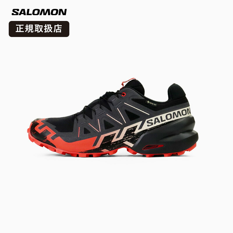 《抽選で最大100%ポイントバック★要エントリー》SALOMON サロモン SPEEDCROSS 6 GTX メンズ トレイルランニングシューズ ゴアテックス 防水 スニーカー ブラック L49226000 2026SS 軽量 グリップ力 アウトドア 登山 ジョギング トレラン 靴 正規品｜VIOLAL NEO