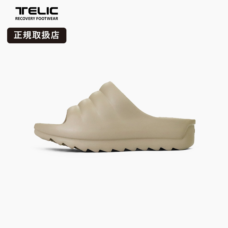 《抽選で最大100%ポイントバック★要エントリー》テリック TELIC W-CLOUD リカバリーサンダル 厚底 シャークソール トングサンダル 軽量 EVA コンフォートサンダル メンズ レディース スポーツサンダル Cork Brown コルクブラウン 2026SS｜VIOLAL NEO