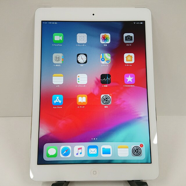iPad Air Wi-Fi+Cellular 16GB SIMフリー シルバー 送料無料 本体 c18604 【中古】