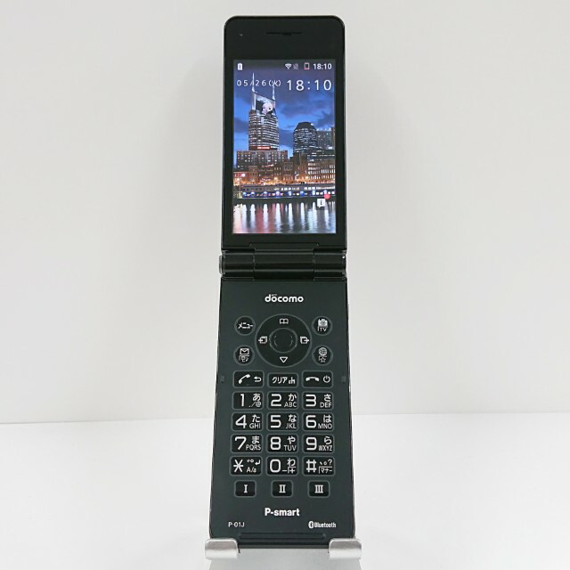 P-smart ケータイ P-01J ドコモ 黒いこと 貨物輸送無料 本体 c20219 【中古】