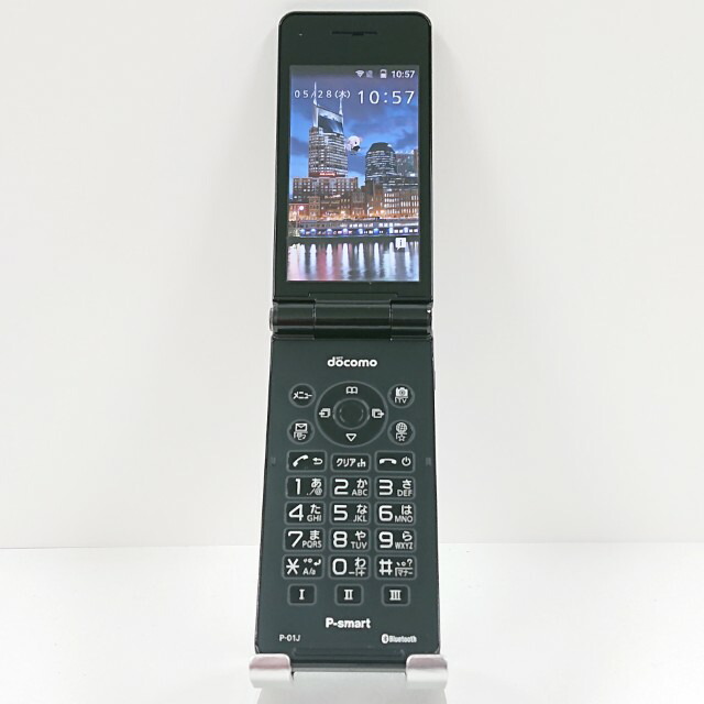 P-smart ケータイ P-01J ドコモ 黒いこと 貨物輸送無料 本体 c20231 【中古】