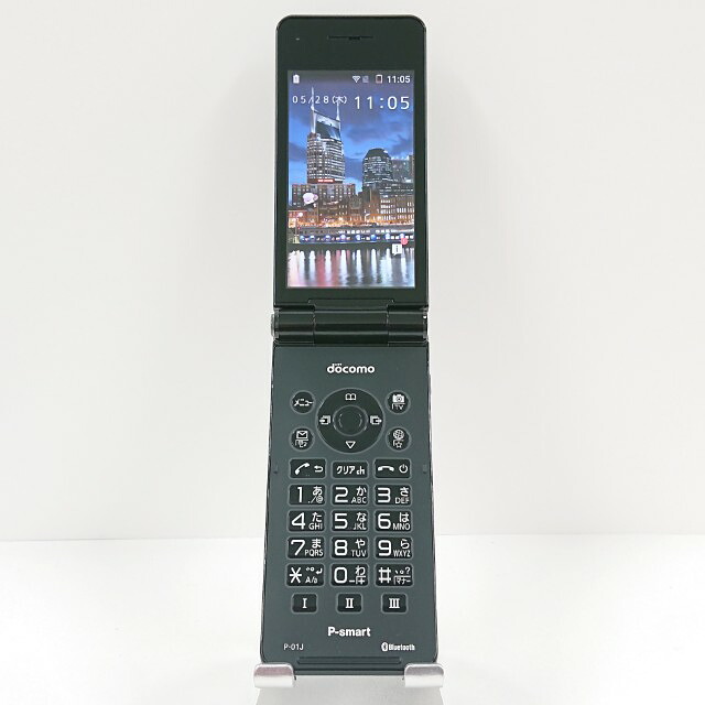 P-smart ケータイ P-01J ドコモ 黒いこと 貨物輸送無料 本体 c20240 【中古】