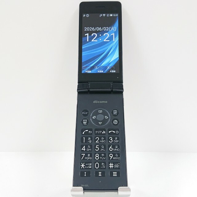 AQUOS ケータイ SH-02L ドコモ 黒いこと 貨物輸送無料 本体 c20387 【中古】