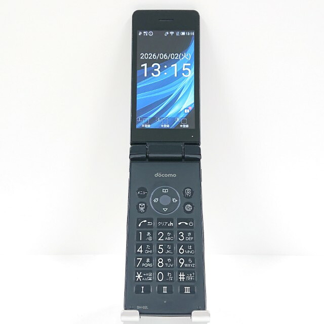AQUOS ケータイ SH-02L ドコモ 黒いこと 貨物輸送無料 本体 c20393 【中古】