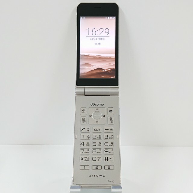 arrows ケータイ 第一義的 F-41C ドコモ ゴールド 貨物輸送無料 本体 c20525 【中古】
