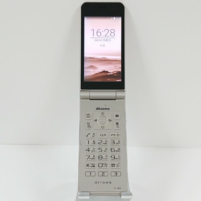 arrows ケータイ 第一義的 F-41C ドコモ ゴールド 貨物輸送無料 本体 c20534 【中古】