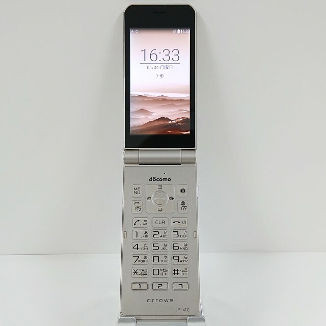 arrows ケータイ 第一義的 F-41C ドコモ ゴールド 貨物輸送無料 本体 c20535 【中古】