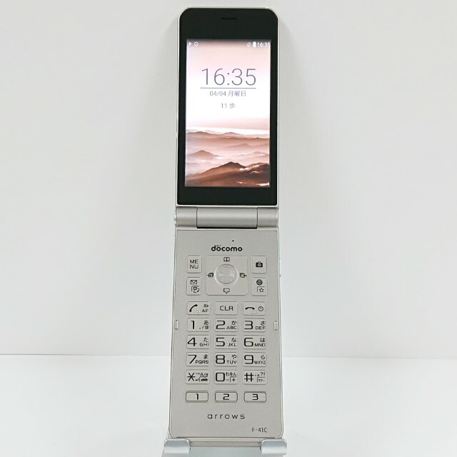 arrows ケータイ 第一義的 F-41C ドコモ ゴールド 貨物輸送無料 本体 c20536 【中古】