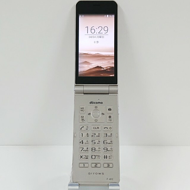 arrows ケータイ 第一義的 F-41C ドコモ ゴールド 貨物輸送無料 本体 c20537 【中古】