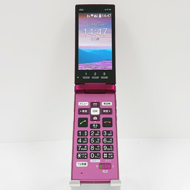 かんたんケータイ KYF41 美品 京セラ かんたんケータイ KYF41 [ワインレッド] 価格比較 - 価格.com