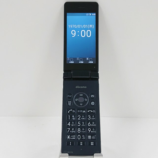 楽天市場】【中古】 SHARP カメラレスケータイ SH-03L 8GB Black