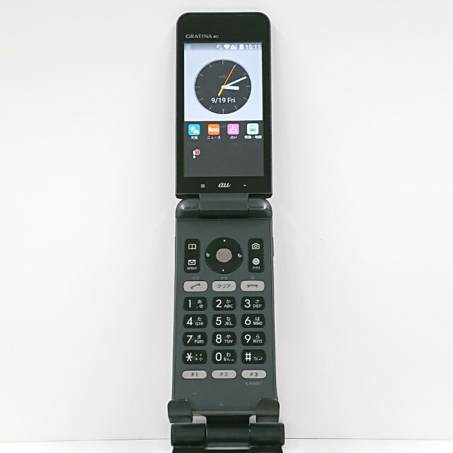 楽天市場】京セラ KYOCERA au GRATINA 4G KYF31 ガラケー ブラック