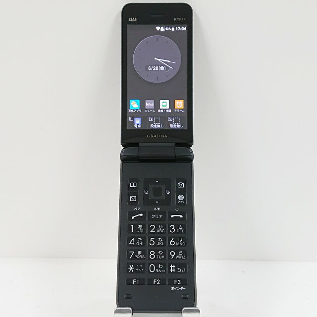 GRATINA KYF44 au ブラック 送料無料 本体 c18361 【中古】