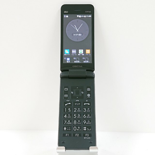 GRATINA KYF44 au ブラック 送料無料 本体 c18381 【中古】