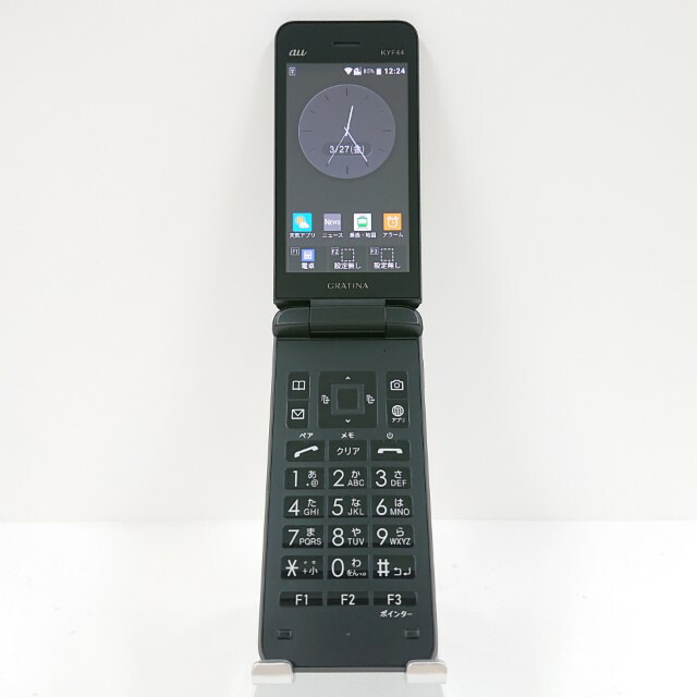 GRATINA KYF44 au ブラック 送料無料 本体 c18394 【中古】