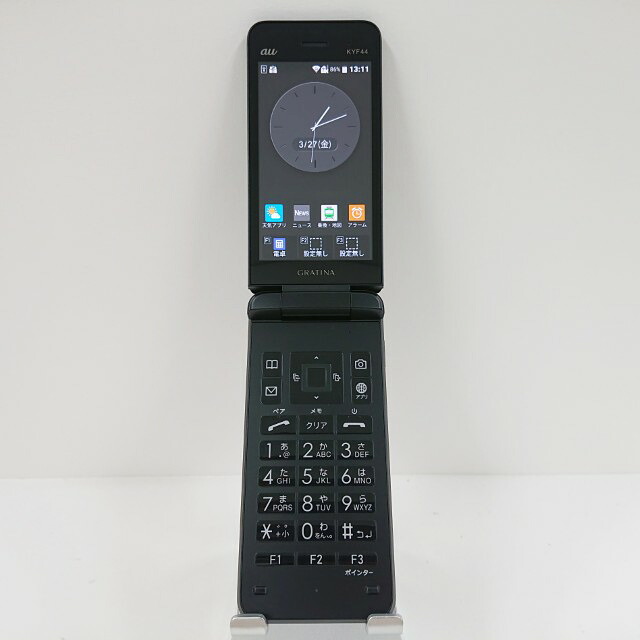 GRATINA KYF44 au ブラック 送料無料 本体 c18403 【中古】 8,502円
