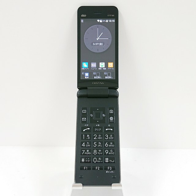 GRATINA KYF44 au ブラック 送料無料 本体 c18404 【中古】