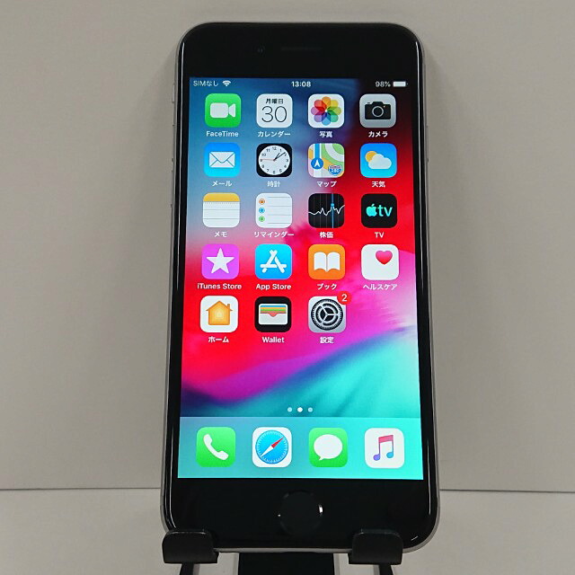 iPhone6 16GB SIMフリー スペースグレイ 送料無料 本体 c18489 【中古】