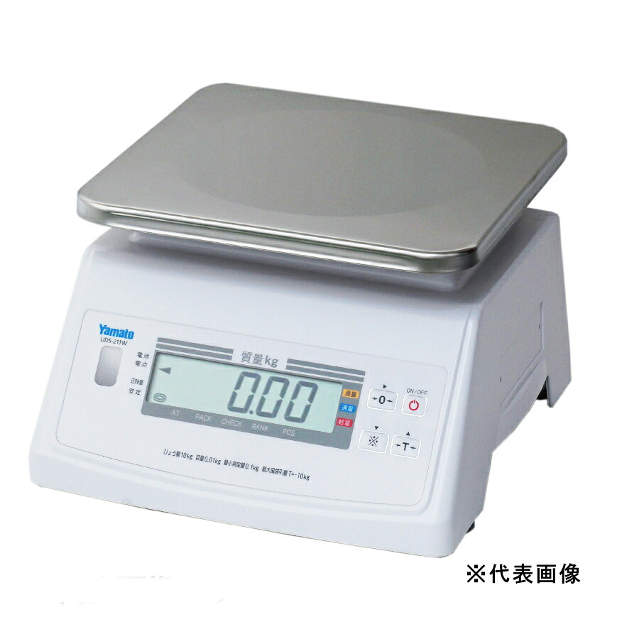 大和製衡 防水型デジタル上皿はかり 10ｋｇ UDS-211W-10
