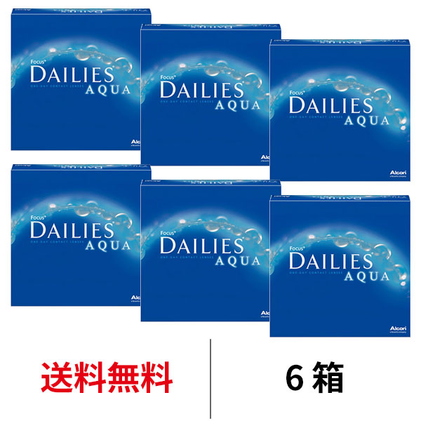 市場 送料無料 6箱 デイリーズアクアバリューパック 6箱セット 1箱90枚入り 1日使い捨て ワンデー