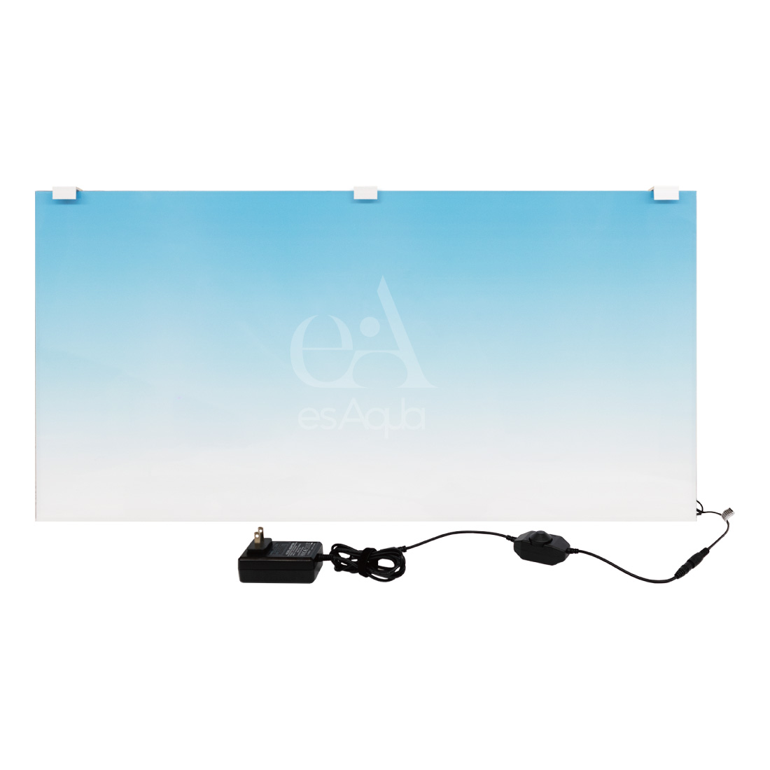 楽天市場 Esaqua 水槽 バック スクリーン 60 36 Ledライト Pse認証 メーカー正規保証 アクアリウム ライトスクリーン 調光器付 水槽ライト パルダリウム 熱帯魚 メダカ 30cm バックライト グラデーションシート貼り付け済み 調光器付 エスアクア アーチ